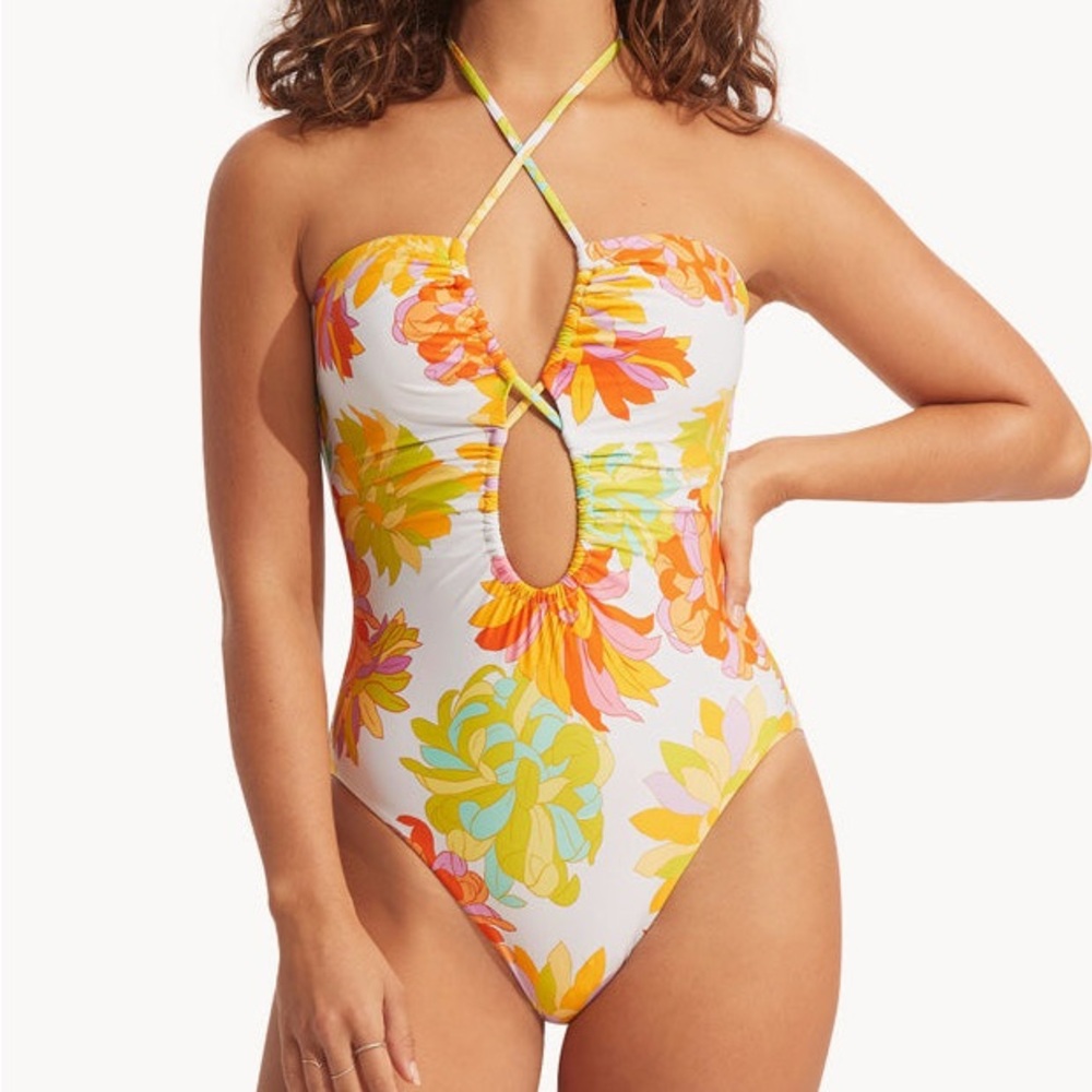 SEAFOLLY women’s Palm Springs Bandeau One Piece